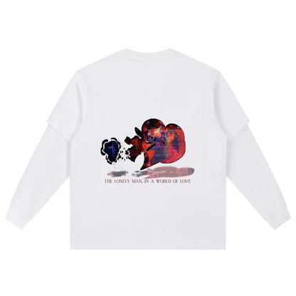 The Lonely Man In A World Of Love Long Sleeved Shirt