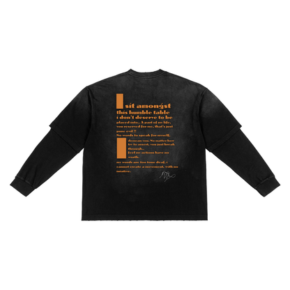 Reserved By Pauciloquentcy Faux-Layered Shirt