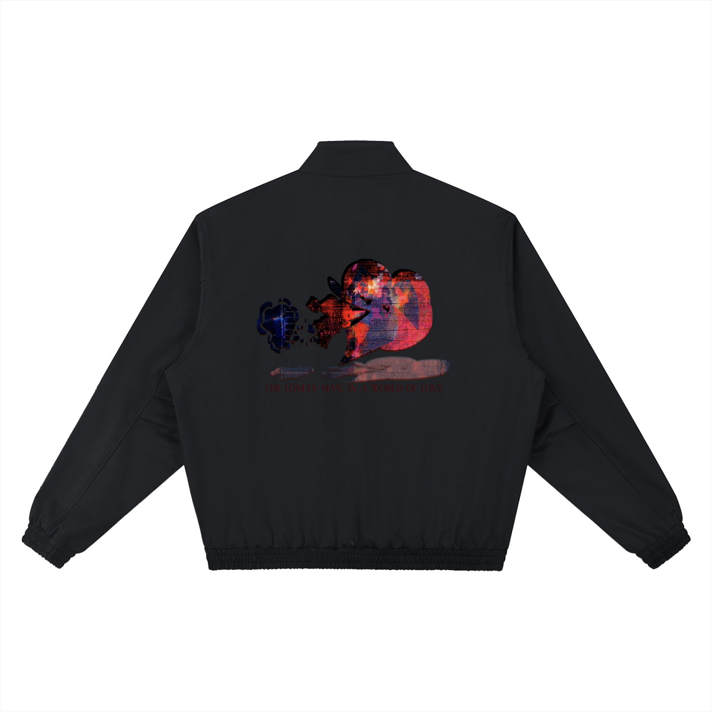LOVEOMNI: THE LONELY MAN IN A WORLD OF LOVE Collar Bomber Jacket