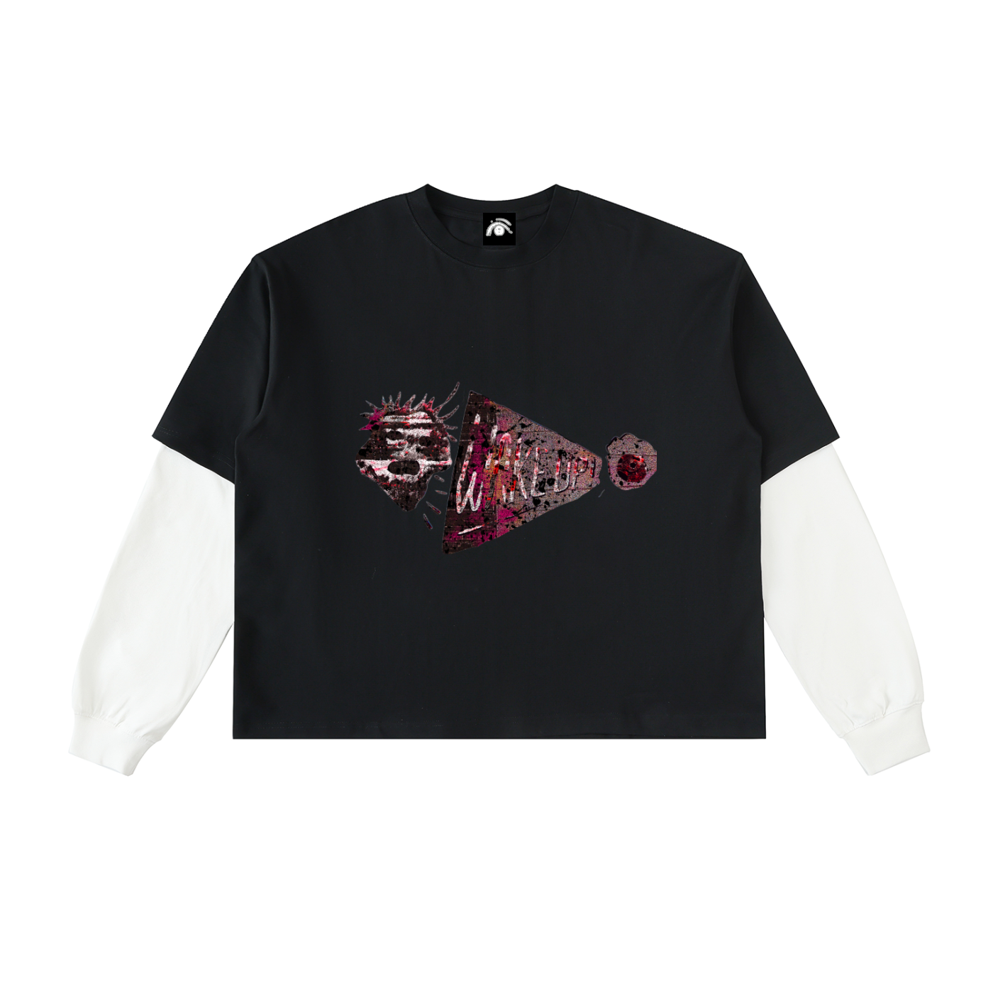 Used To Discomfort Layered Long Sleeve Shirt