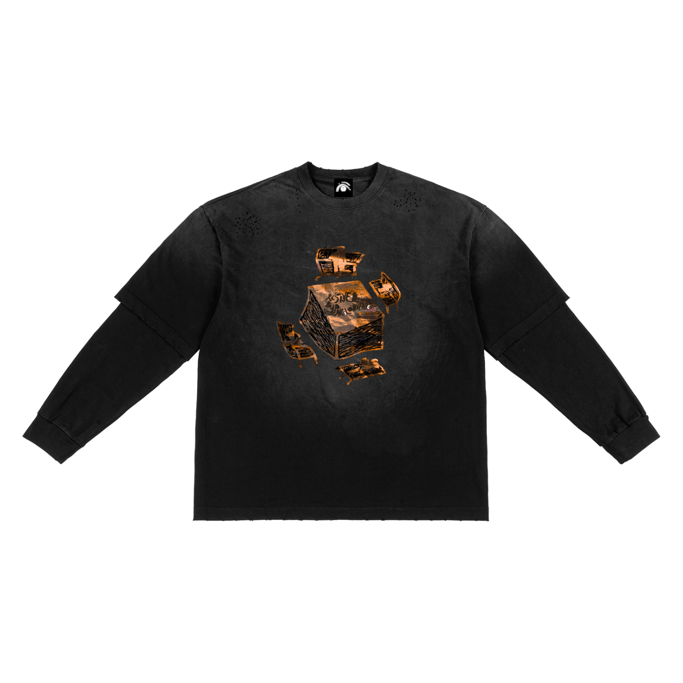 Reserved By Pauciloquentcy Faux-Layered Shirt