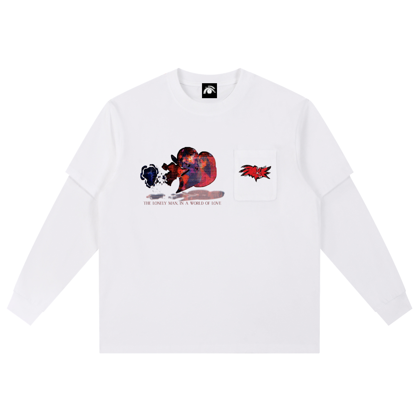 The Lonely Man In A World Of Love Long Sleeved Shirt