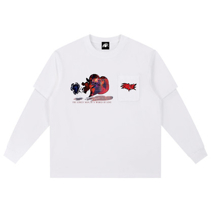 The Lonely Man In A World Of Love Long Sleeved Shirt