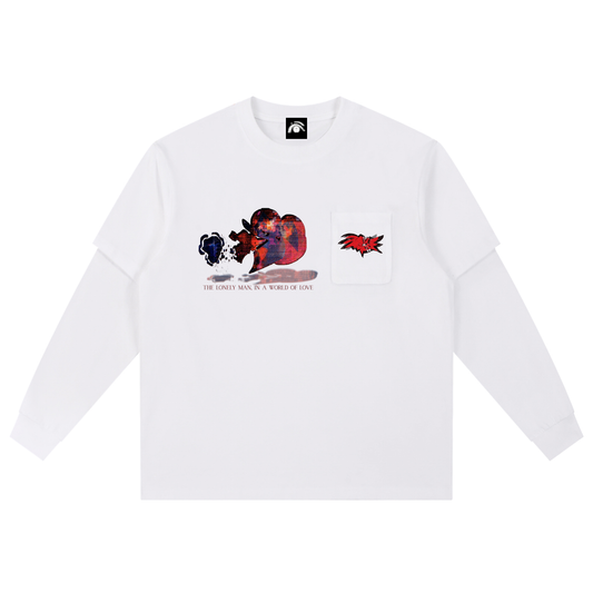The Lonely Man In A World Of Love Long Sleeved Shirt