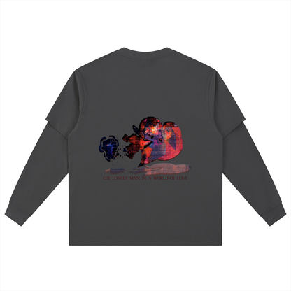 The Lonely Man In A World Of Love Long Sleeved Shirt