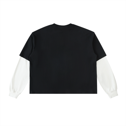 Used To Discomfort Layered Long Sleeve Shirt