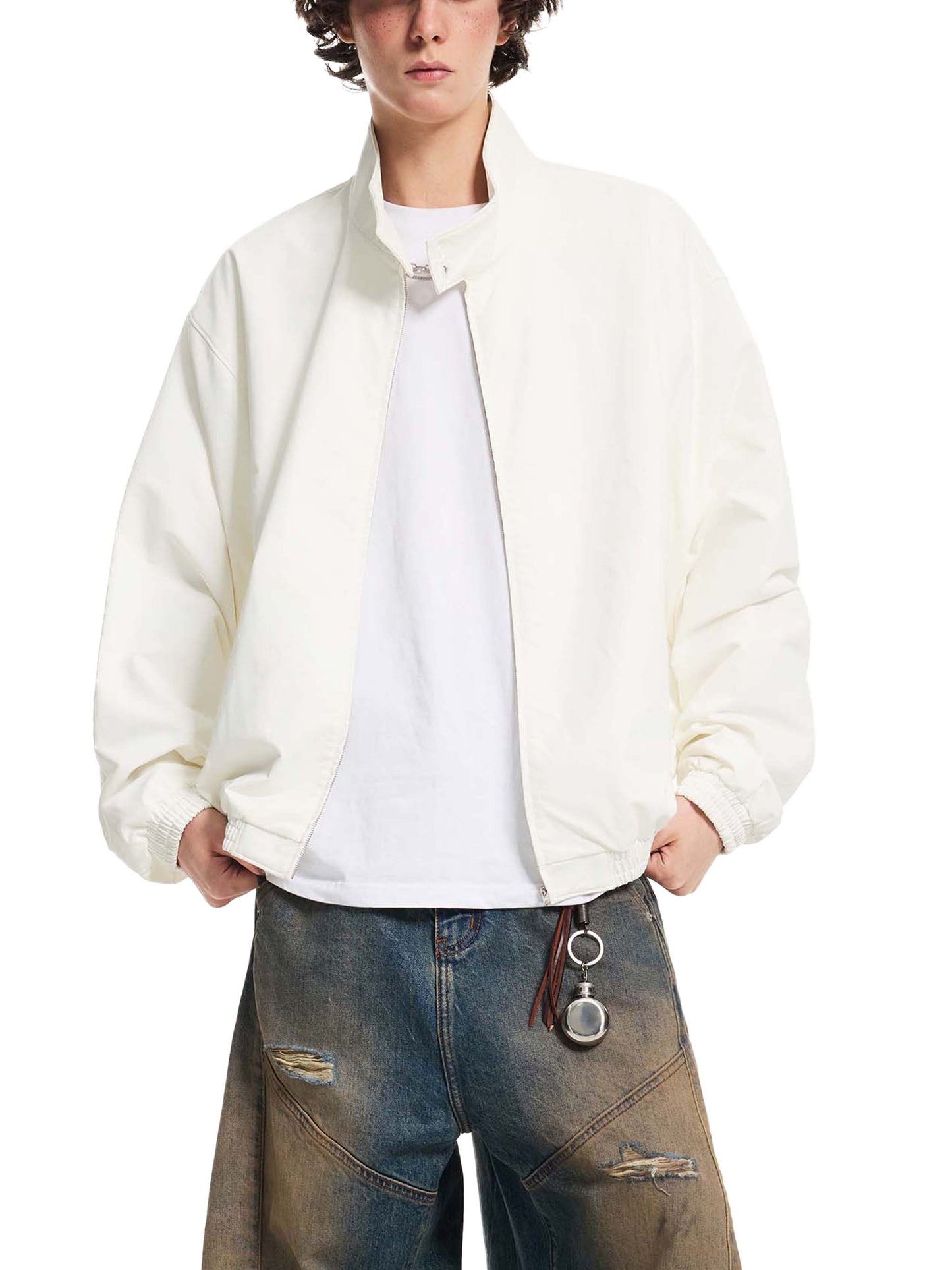 LOVEOMNI: THE LONELY MAN IN A WORLD OF LOVE Collar Bomber Jacket